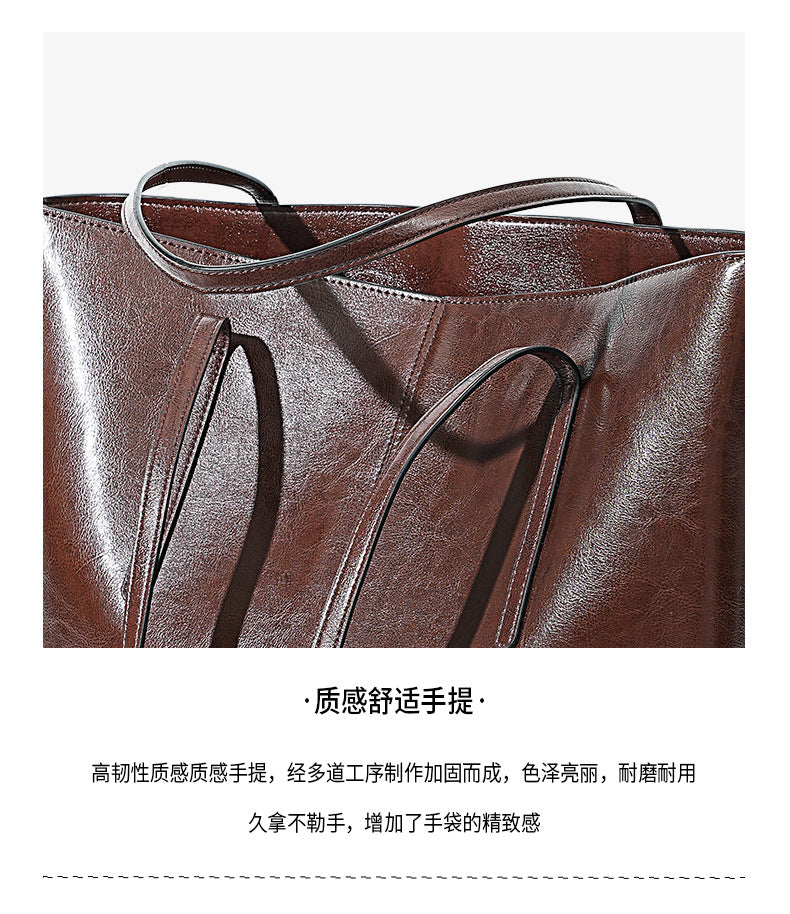 High-End Design Women's 100% Genuine Leather Tote Bag Vigo