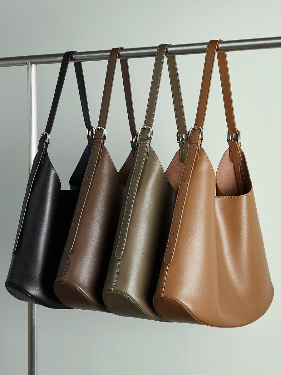 High-End Design Women's Bag 100% Genuine Leather Single Shoulder or Crossbody Tote Bag Mississippi