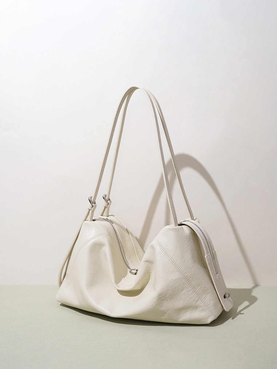 Designed Women's 100% Genuine Leather Pillow-Shaped Shoulder Bag Mallorca