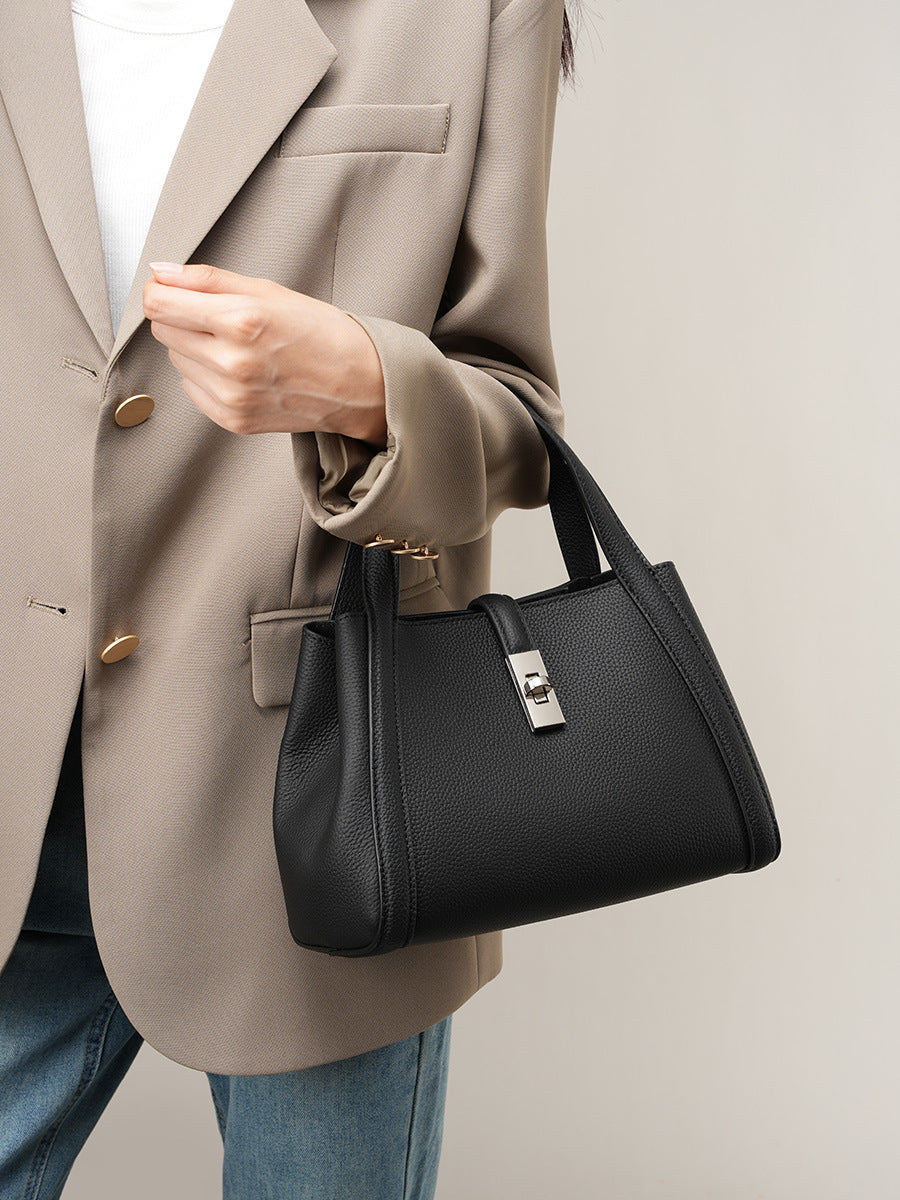 High-End Design Small Women's Bag 100% Genuine Leather Single Shoulder or Crossbody Bag Alicante
