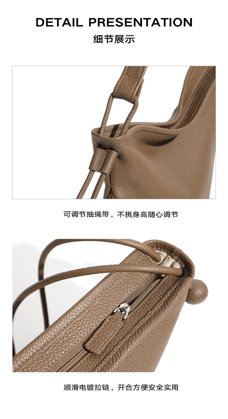 High-End Women's 100% Genuine Leather Single Shoulder Crossbody Unique Asymmetrical Design Madrid