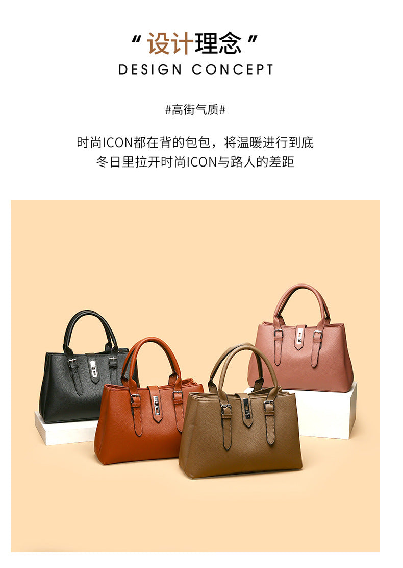 High-End Leather Three-Piece Set of Elegant Cross-Body Handbags Utah