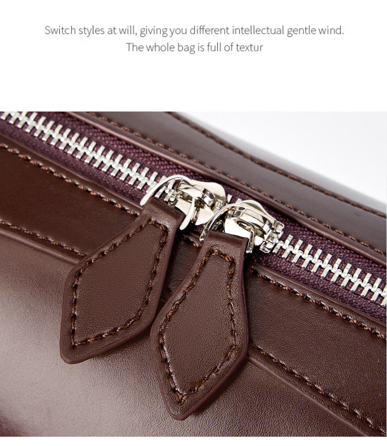 Underarm Long Style Baguette Women's 100% Genuine Leather Single Shoulder Bag North Carolina