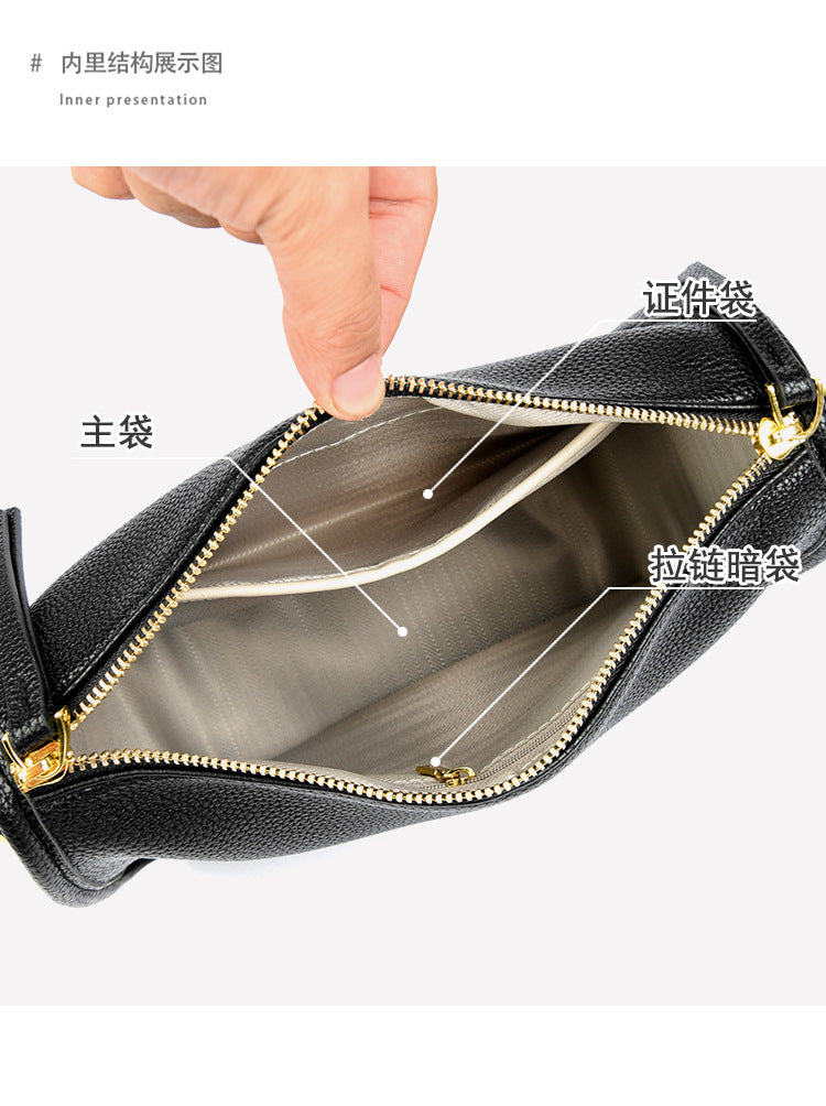 High-End Design Women's Bag 100% Genuine Leather Single Shoulder or Crossbody Bag Rhode Island