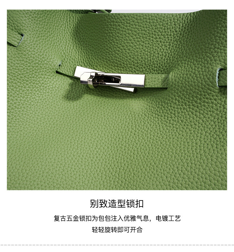 High-End Design Women's 100% Genuine Leather Single or Across Shoulder Tote Bag Paola