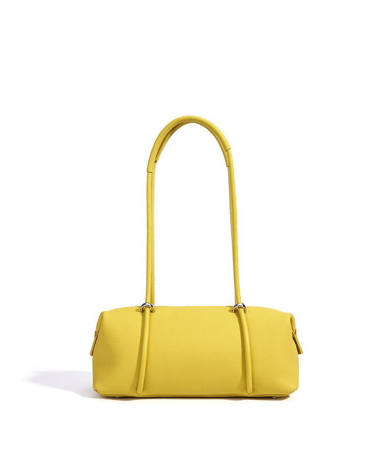 Underarm Long Style Baguette Women's 100% Genuine Leather Single Shoulder Bag Casablanca