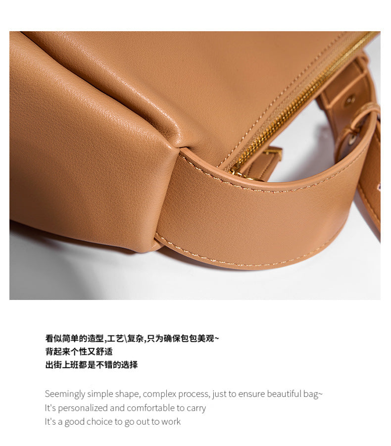 High-End Design Women's 100% Genuine Leather Single Shoulder Baguette Bag Alabama