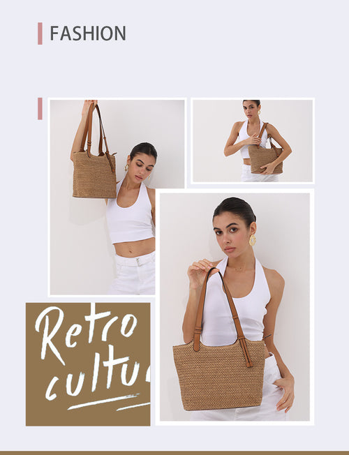 Design Straw Woven Women's Bag Single Shoulder South Carolina