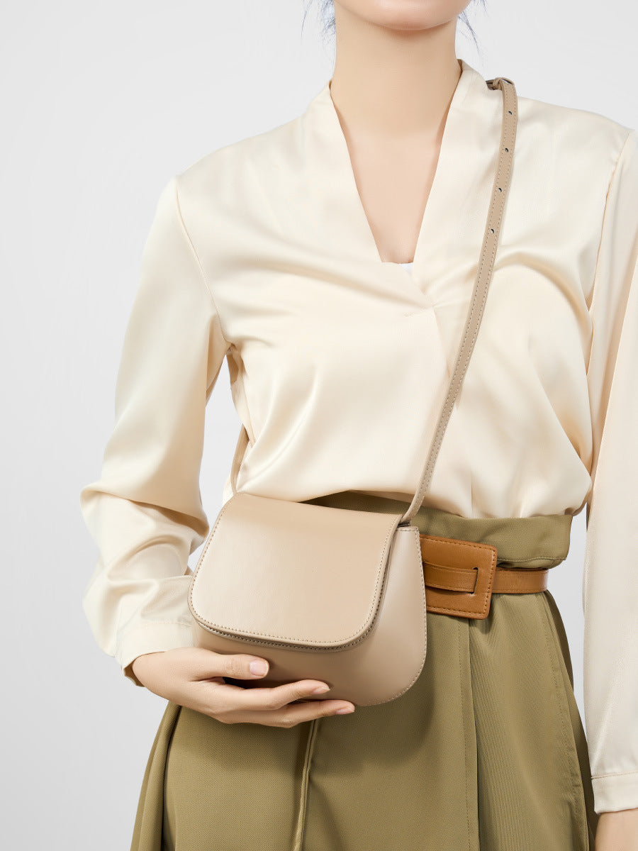 High-End Design Women's Bag 100% Genuine Leather Single or Across Shoulder Saddle Bag Arizona