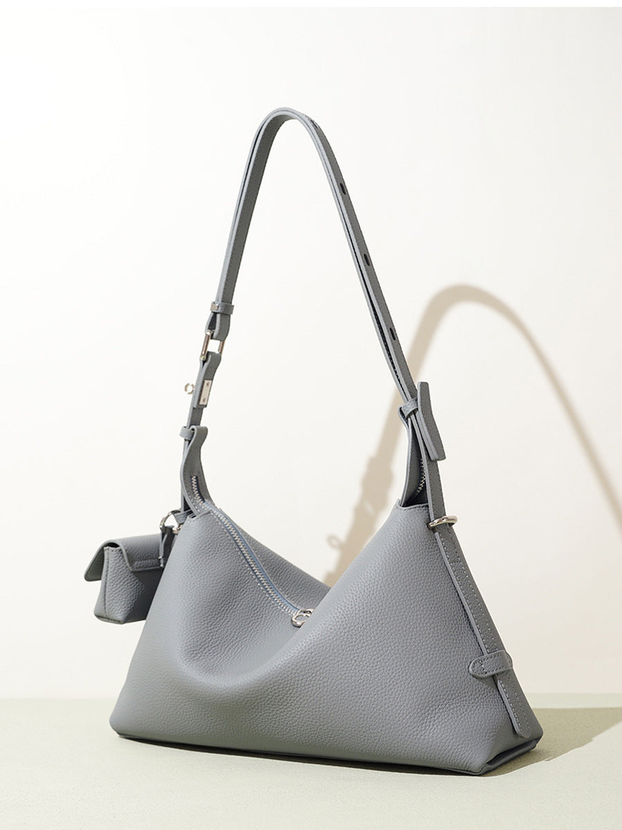 High-End Design Women's 100% Genuine Leather Single Shoulder Pillow Bag Palermo