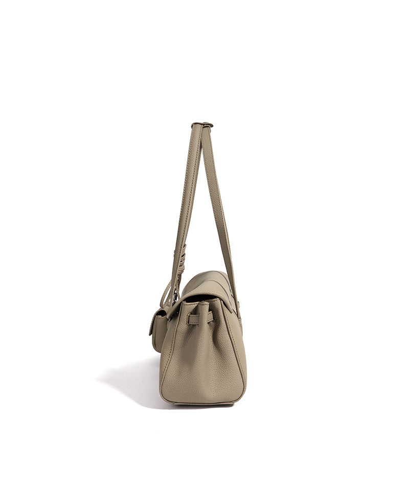 High-End Design Women's 100% Genuine Leather Pillow-shaped Shoulder Bag Genoa
