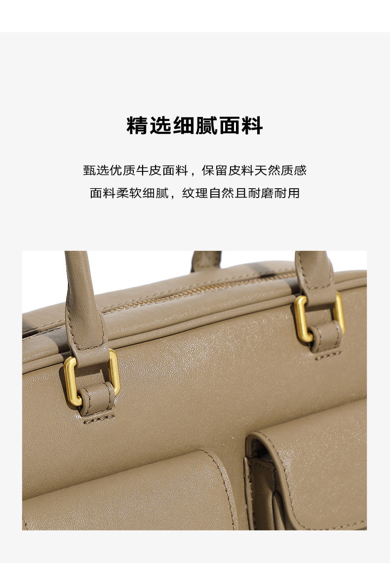 Underarm Long Style Baguette Women's 100% Genuine Leather Single Shoulder Bag Barcelona