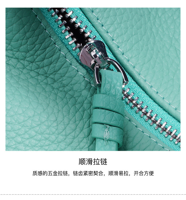 High-End Design Women's 100% Genuine Leather Shoulder Crossbody Bag Como