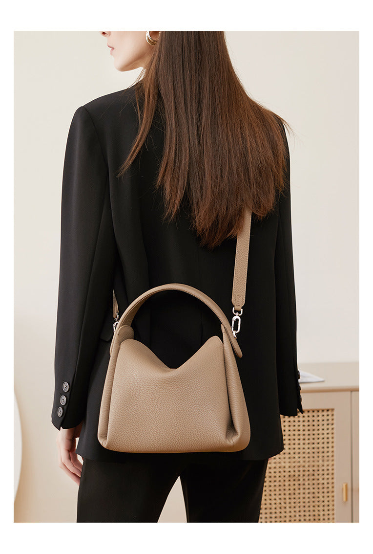 High-End Design Women's 100% Genuine Leather Single Shoulder Crossbody Bag Madeira