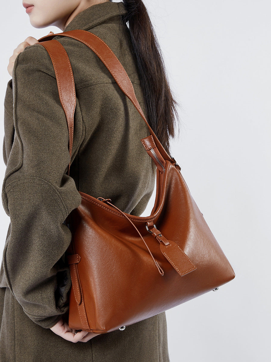 Designed Women's Bag 100% Genuine Leather Single Shoulder or Crossbody Bag Nancy