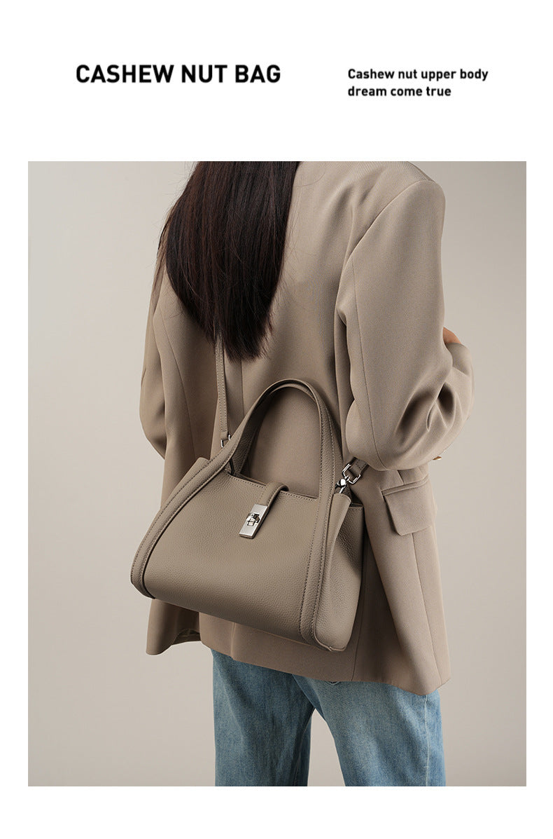 High-End Design Small Women's Bag 100% Genuine Leather Single Shoulder or Crossbody Bag Alicante