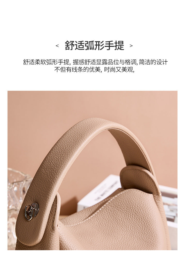 High-End Design Women's 100% Genuine Leather Single Shoulder Crossbody Bag Madeira