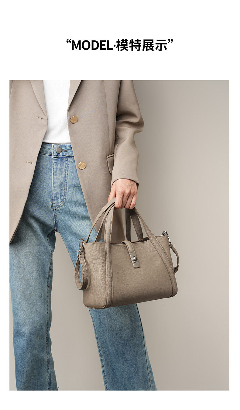 High-End Design Small Women's Bag 100% Genuine Leather Single Shoulder or Crossbody Bag Alicante