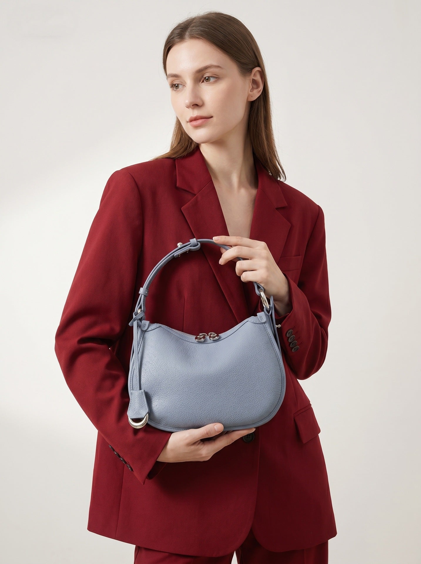 Designed Women's 100% Genuine Leather Single Shoulder or Crossbody Bag Ales