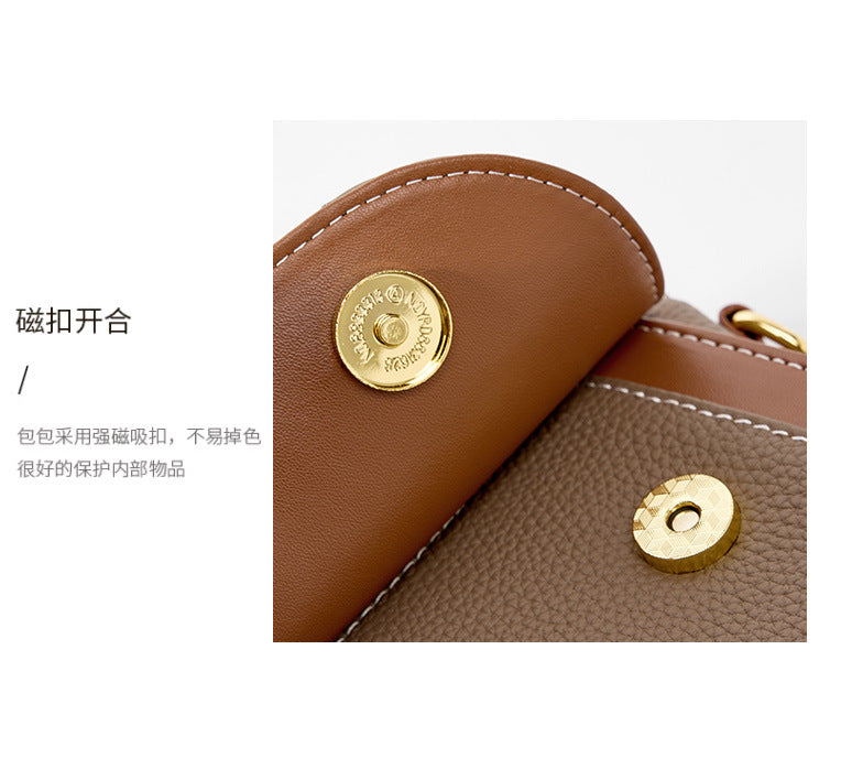 High-End Design Women's Bag 100% Genuine Leather Single Shoulder or Crossbody Bag Malaga