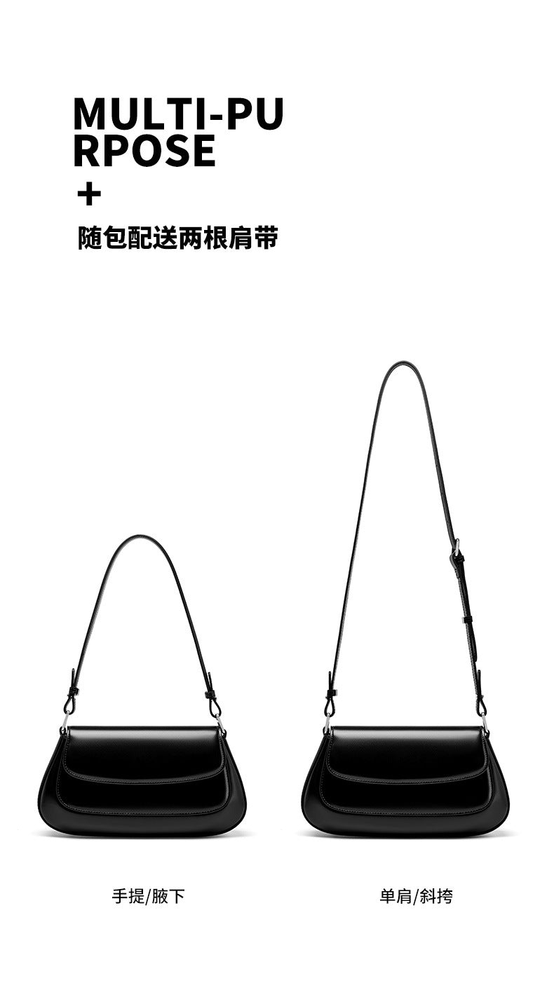High-End Design Women's Bag 100% Genuine Leather Single Shoulder or Crossbody Bag New York