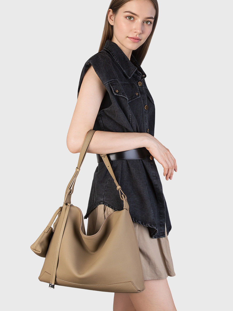 High-End Design Women's 100% Genuine Leather Shoulder and Crossbody Bag Delaware