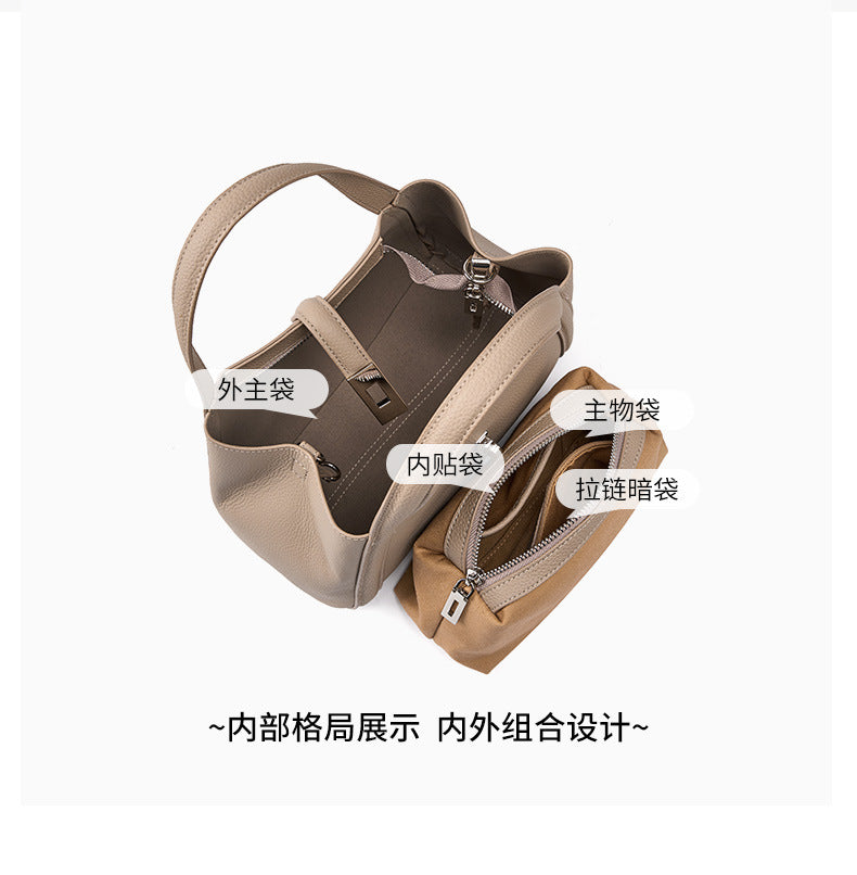 High-End Design Small Women's Bag 100% Genuine Leather Single Shoulder or Crossbody Bag Alicante