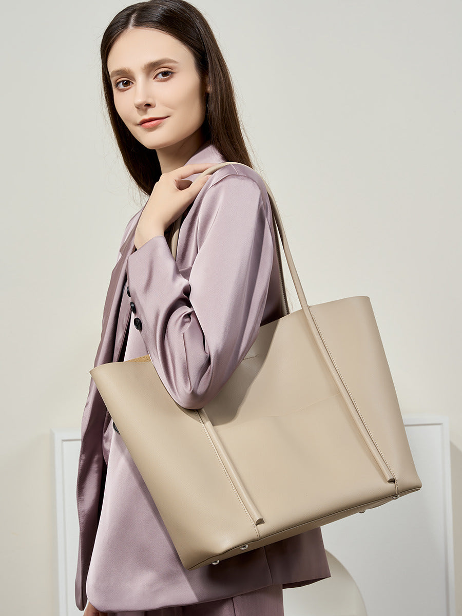 High-End Design Women's 100% Genuine Leather Tote Bag Wisconsin