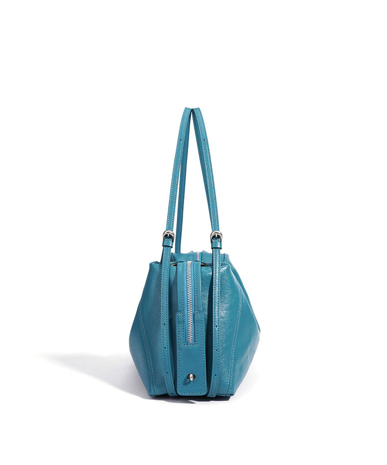 Designed Women's 100% Genuine Leather Pillow-Shaped Shoulder Bag Mallorca