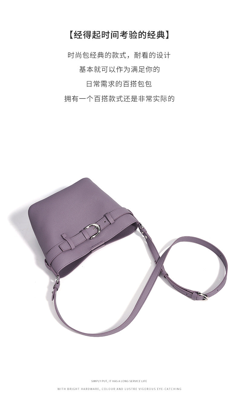 High-End Design Women's 100% Genuine Leather Single or Across Shoulder Tote Bag Siena