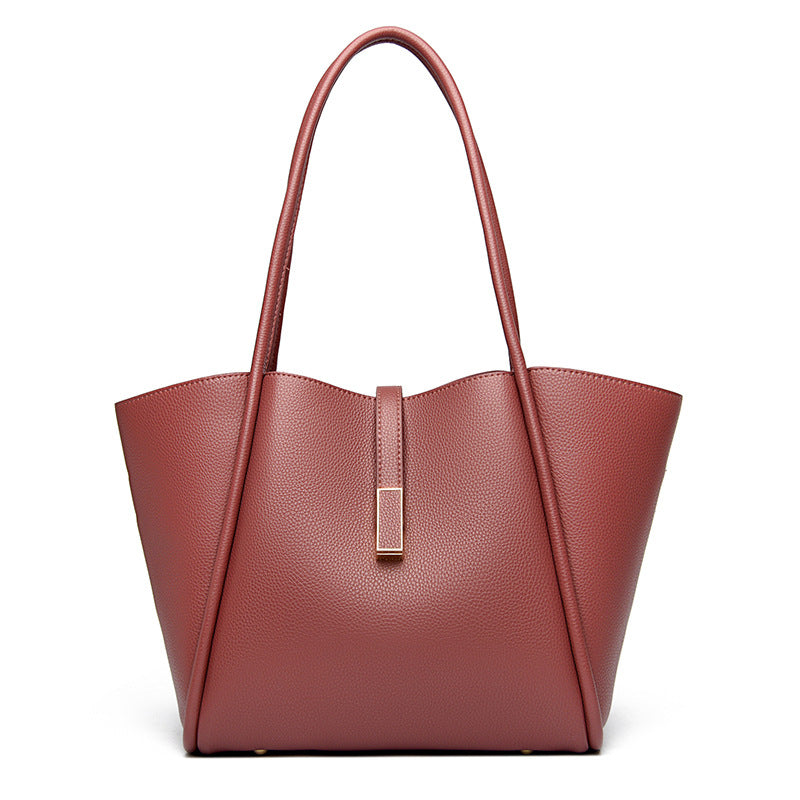 High-End Design Women's 100% Genuine Leather Tote Bag Pennsylvania
