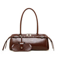 Underarm Long Style Baguette Women's 100% Genuine Leather Single Shoulder Bag Villa