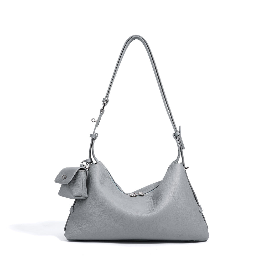 High-End Design Women's 100% Genuine Leather Single Shoulder Pillow Bag Palermo