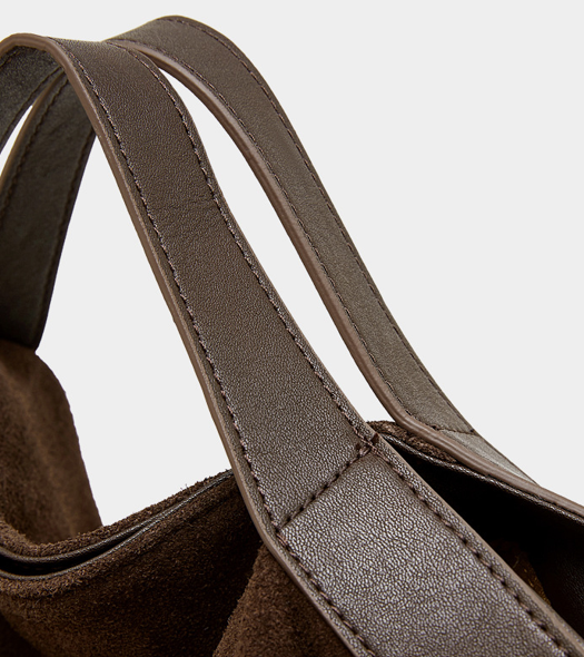 Women's Bag 100% Genuine Leather Suede Single Shoulder or Crossbody Bag Boro-Boro