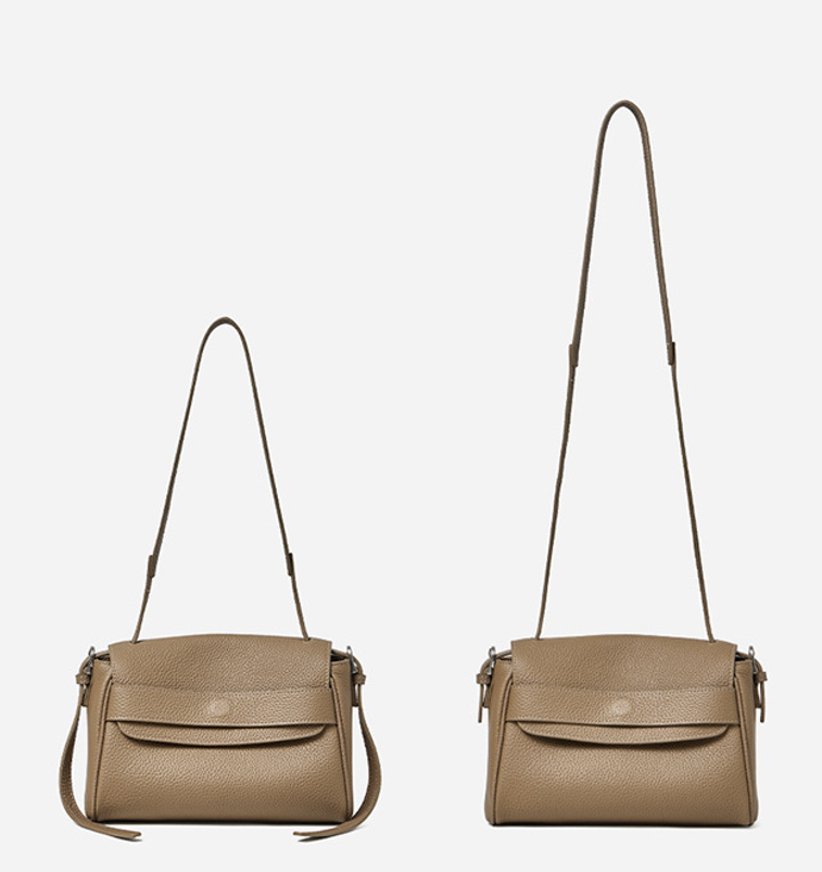 Designed Women's Bag 100% Genuine Leather Single Shoulder or Crossbody Bag Sedan