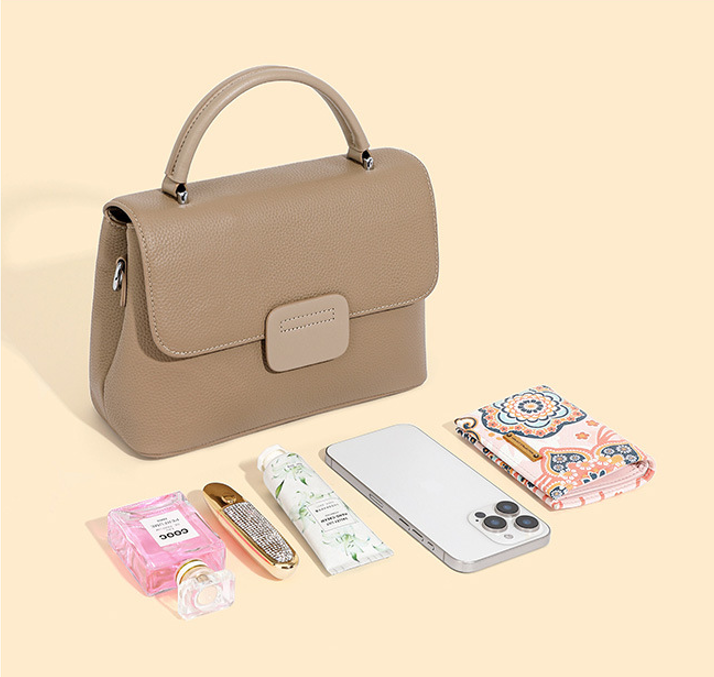 Designed Women's 100% Genuine Leather Single Shoulder or Crossbody Bag Nou