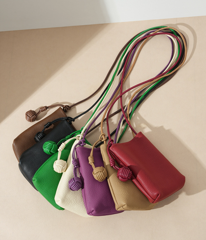 High-End Design Women's 100% Genuine Leather Small Single Shoulder or Crossbody Mobile Phone Bag Nice