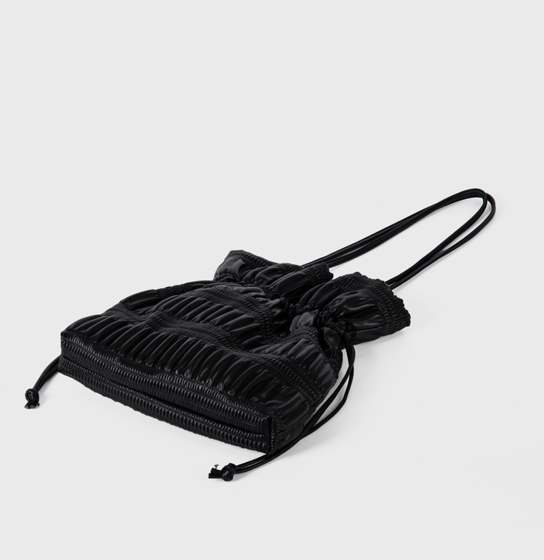 Designed Women's Vegan Leather Single Shoulder Drawstring Bucket Bag Torro