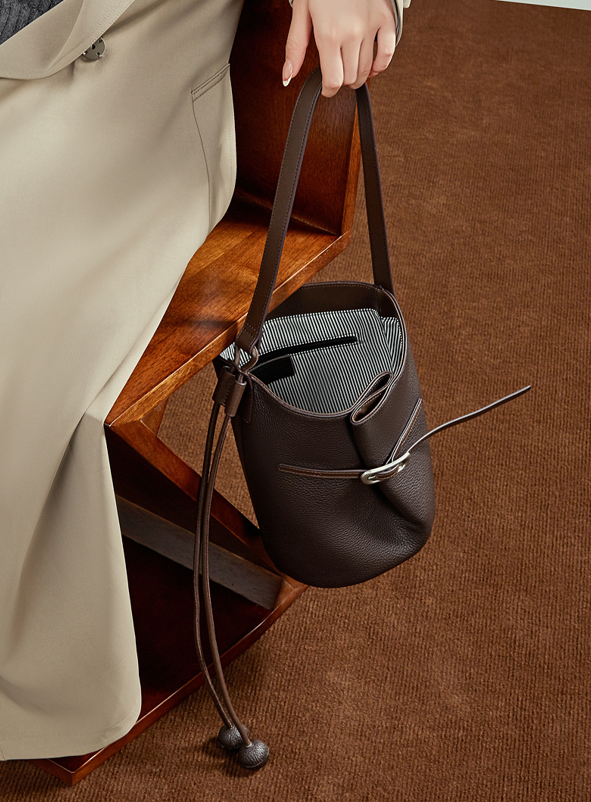 High-End Designed Women's 100% Genuine Leather Single or Cross Shoulder Tote Bag Leticia