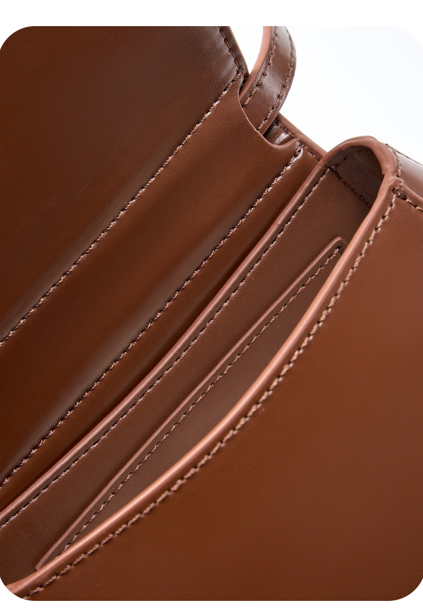Designed Women's 100% Genuine Leather Single or Cross Shoulder Saddle Bag Arizona