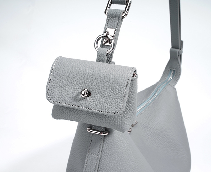 Designed Women's 100% Genuine Leather Single Shoulder Pillow Bag Palermo
