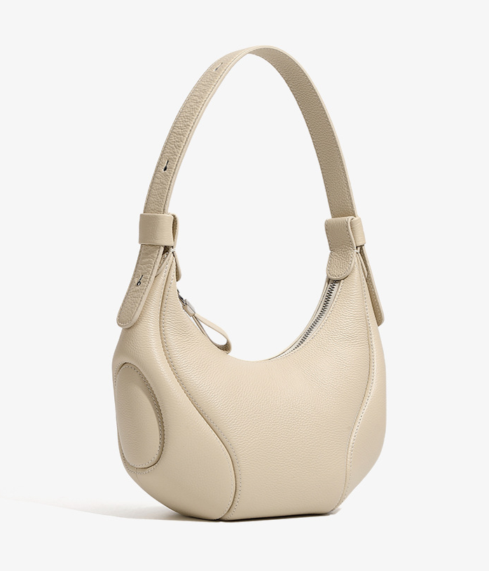 High-End Design Women's 100% Genuine Leather Single Shoulder or Crossbody Bag Olivia