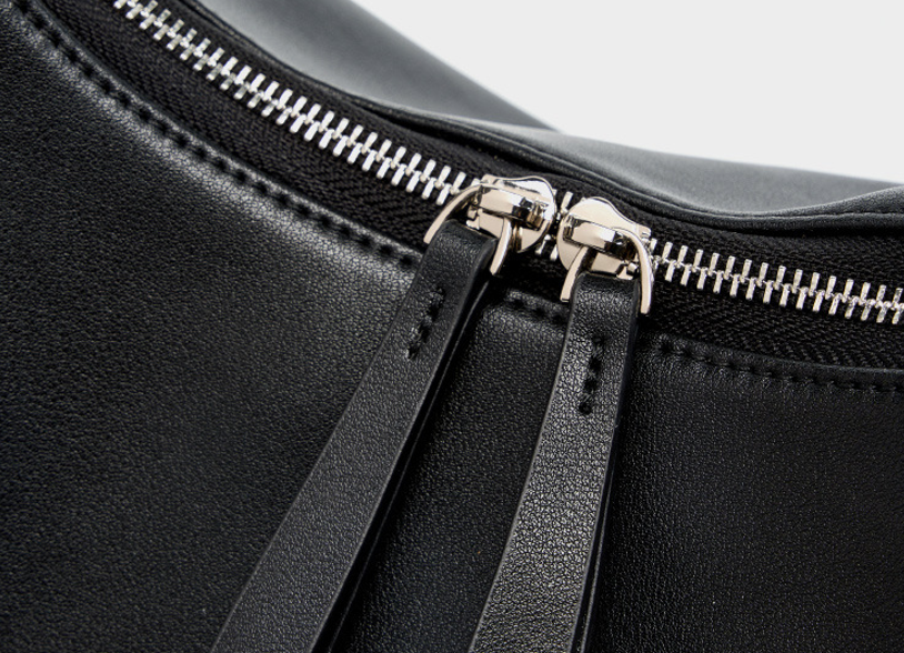 High-End Designed Women's 100% Genuine Leather Single Shoulder and Crossbody Dumpling Bag Oxford