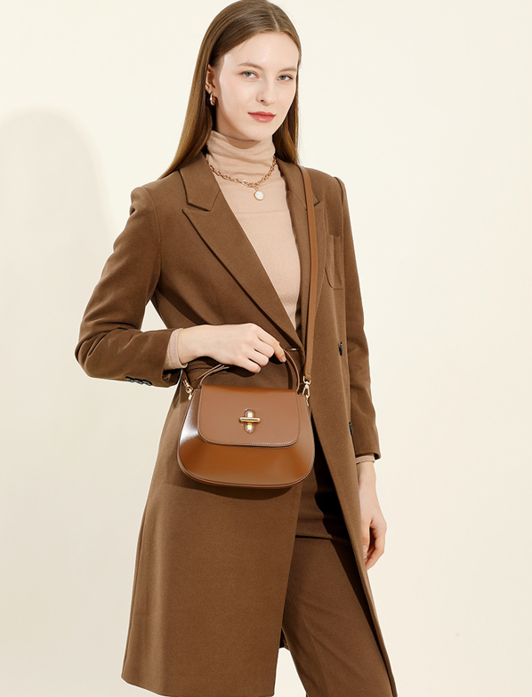 Designed Women's 100% Genuine Leather Single Shoulder or Crossbody Capsule Bag Georgia