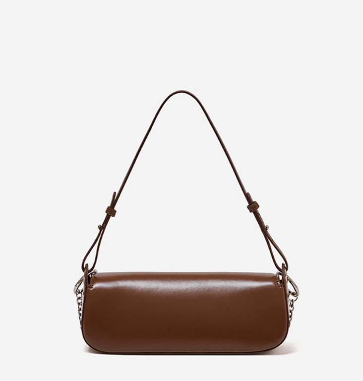 High-End Design Women's Bag 100% Genuine Leather Single Shoulder Small Square Bag Uno