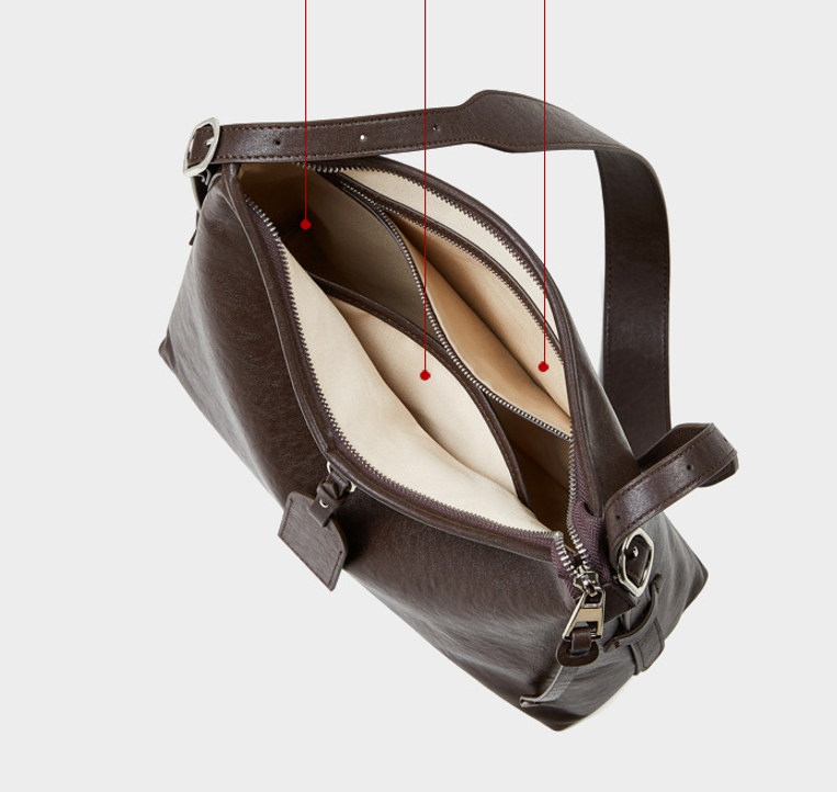 Designed Women's Bag 100% Genuine Leather Single Shoulder or Crossbody Bag Nancy