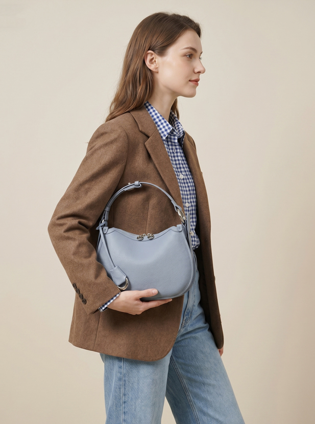 Designed Women's 100% Genuine Leather Single Shoulder or Crossbody Bag Ales