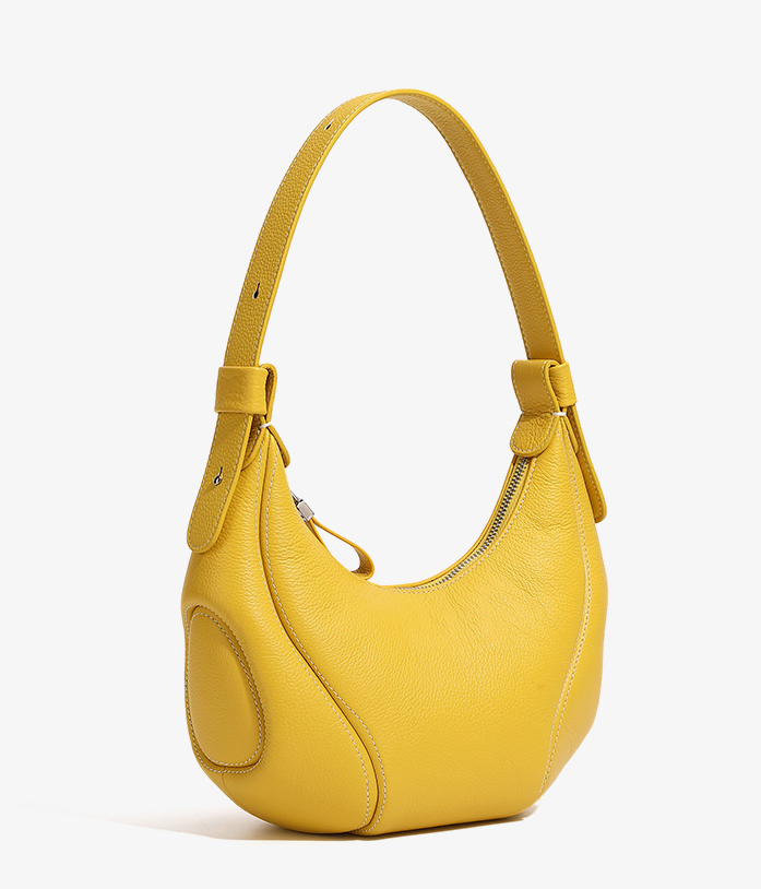 High-End Design Women's 100% Genuine Leather Single Shoulder or Crossbody Bag Olivia