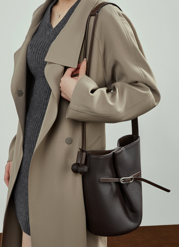 High-End Designed Women's 100% Genuine Leather Single or Cross Shoulder Tote Bag Leticia