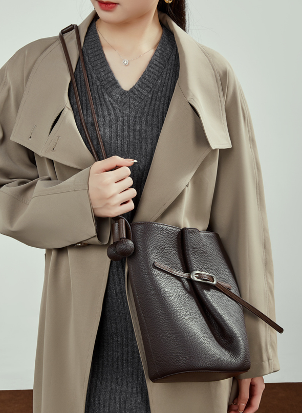 High-End Designed Women's 100% Genuine Leather Single or Cross Shoulder Tote Bag Leticia